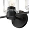 Westinghouse Fixture Wall 60W 3-Light Sylvestre, Matte Black CylIndoorical Clear Glass 6115600 - alternate 5